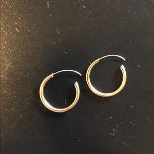 Tiny hoop earrings